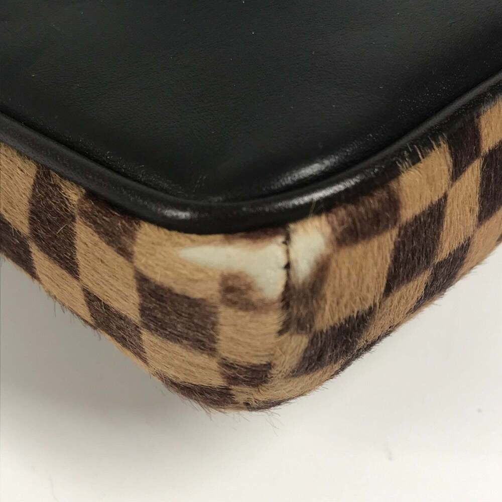 LOUIS VUITTON Authentic Brown Damier Leather Pochette Shoulder Bag - Picture 8 of 16